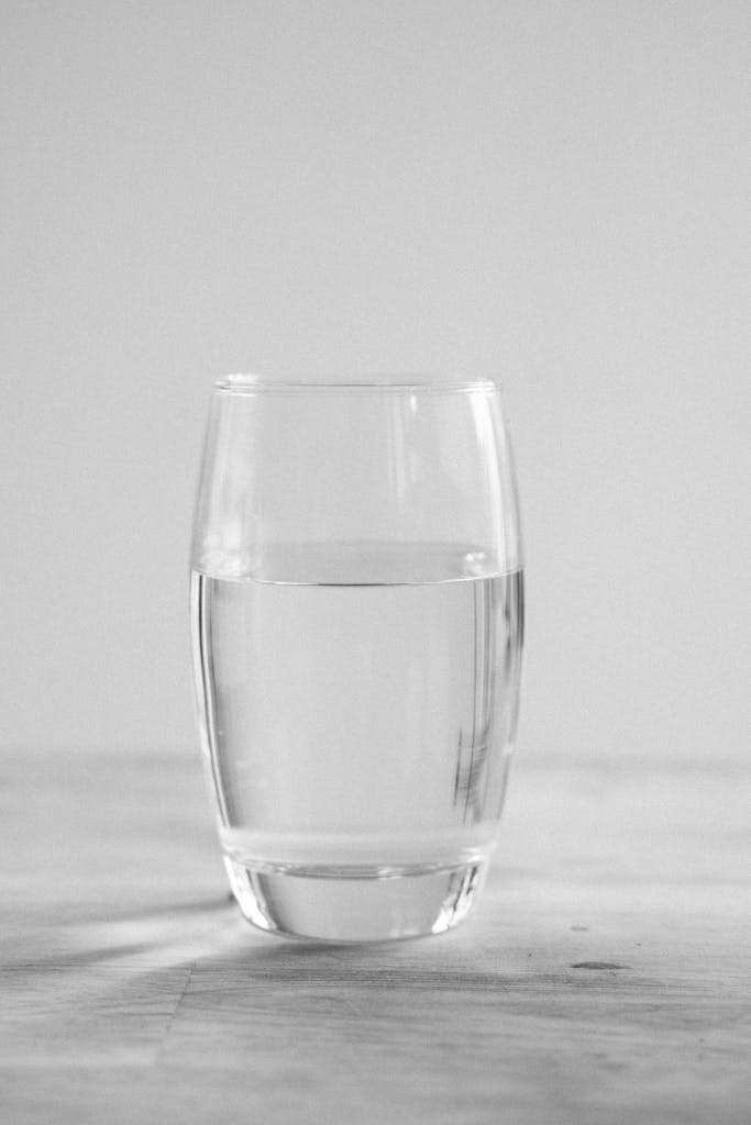 A Clear Drinking Glass with Water